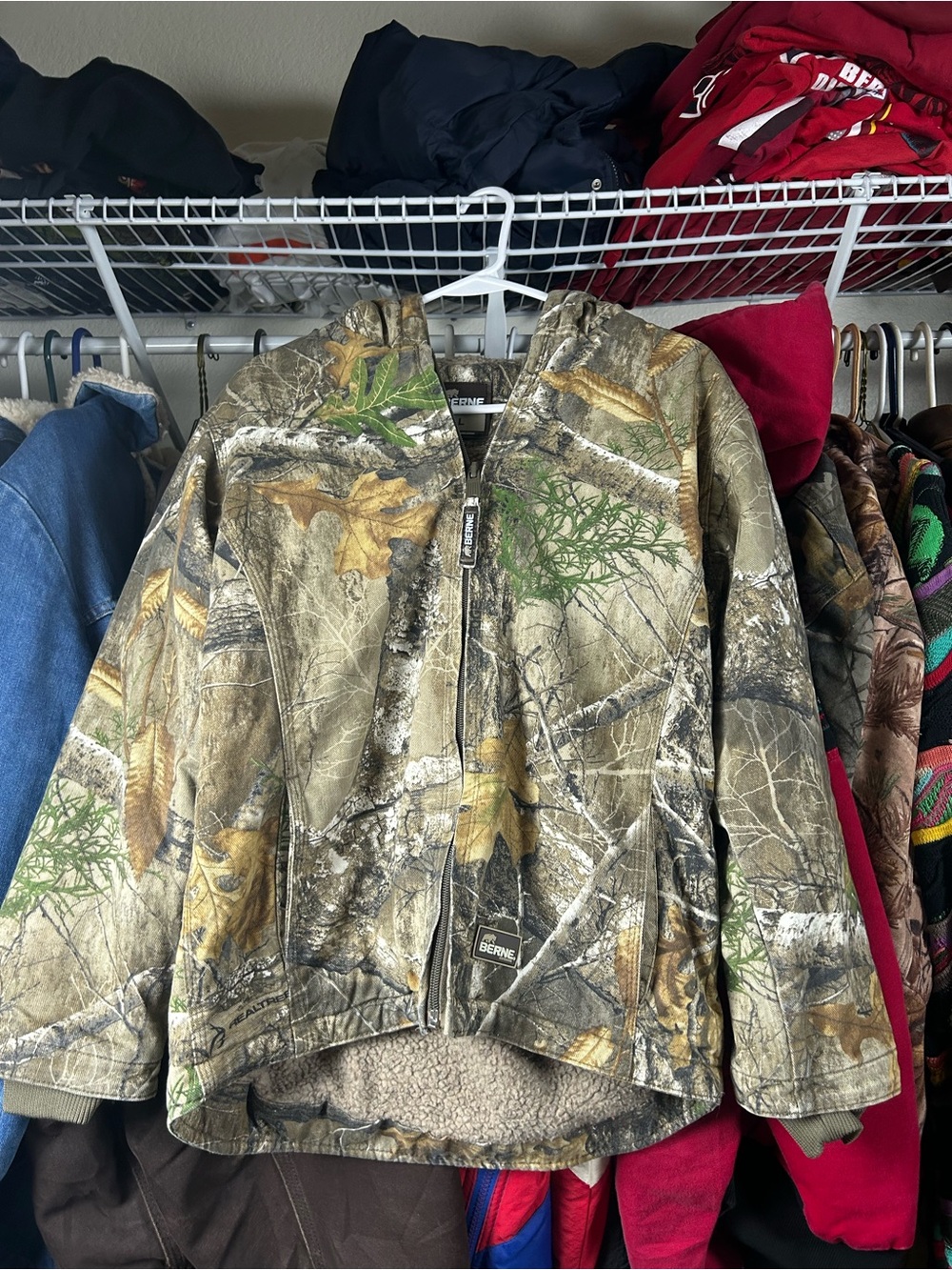 BERNE Women's Realtree Camo Utility Jacket - Green/Brown